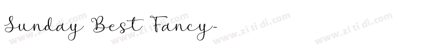 Sunday Best Fancy字体转换